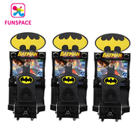 Simulateur de conduite de voiture vidéo Funspace, machine de jeu d'arcade de course de voiture Bat Man à pièces