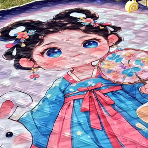 Vòng siêu âm Dã Ngoại Thảm Thêm lớn Dã Ngoại Pad bãi biển Ngoài trời Mat chăn Tote túi không thấm nước lớn Dã Ngoại thảm với 3 lớp - Product Image 3