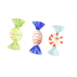 Ornement de bonbons en verre Style Murano Vintage Offre Spéciale pour le Festival de noël, décorations de bonbons, cadeau