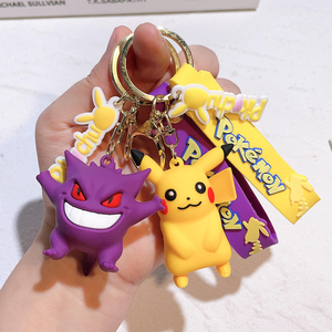 Llavero de Anime 3D de Dibujos Animados, Bonito Llavero de PVC con Forma de Pokebola, Colgante de Goma para Bolsa, Llaveros de Pikachu y <span class=keywords><strong>Charmander</strong></span> - Product Image 5