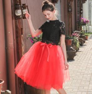 Ecowalson Jupe en tulle à 6 couches de 65 cm, jupe plissée tutu pour femmes, <span class=keywords><strong>jupon</strong></span> Lolita, demoiselles <span class=keywords><strong>d</strong></span>'<span class=keywords><strong>honneur</strong></span>, jupe mi-longue pour fête, mini-jupe - Product Image 4