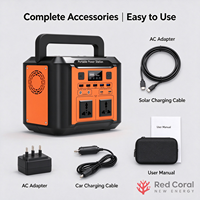 Station d'alimentation portable au lithium 80000mAh 300W avec panneau solaire pour la randonnée en extérieur