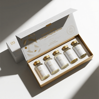 Boîtes rigides personnalisées avec finition mate haut de gamme, estampage à chaud, fermeture magnétique, impression quadricolore pour médicaments à base de collagène et de peptides