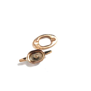 Oval Screw Lock With Feet Brass <b>Bag</b> <b>Accessory</b> Security Hardware For Electrician <b>Bags</b> - Product Image 2