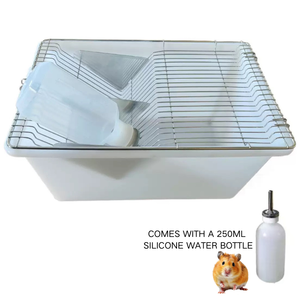 Gabbia da Laboratorio per Criceti, Box per Allevamento di Topi Bianchi con Design Semplice e Robusto, Vassoio in Plastica e Telaio in Ferro - Product Image 6