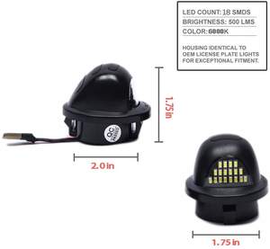 F-ord F-150 F-250 белый + красный свет цвет светодиодный номерной знак автомобиля светодиодный свет - Product Image 2