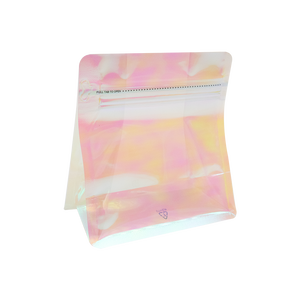 Bolsa Holográfica de Mylar con Base para Dulces, Chocolate, Alimentos y Flores de Cáñamo - Product Image 1