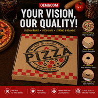 Boîtes à pizza personnalisées en gros, imperméables, haut de gamme, portables, couleurs et logo personnalisés