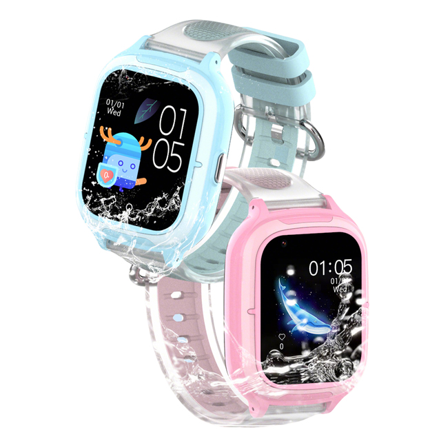VDF55 4G GPS Kids Smart Watch Camera Video Calling Games GPS WiFi SOS Smartwatch for Girls Boys Android System Smartwatch