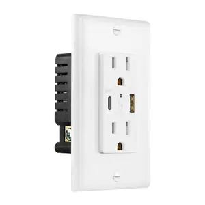 OSWELL US/Japan Wall Socket with 5V 4.2A Type-A Type-C Outlet