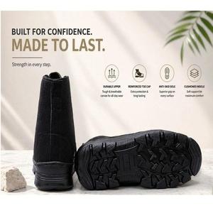 Men Premium Leather Lace Up Ankle Boots Durable Anti Slip Sole Comfortable Casual Footwear for Office Work Outdoor Activities - Product Image 3
