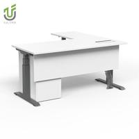 IULTRA Bureau électrique assis-debout en L 180x80, double moteur avec surface spacieuse et contrôle de la mémoire, pour de grandes installations