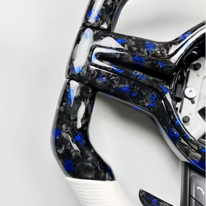 Volante de fibra de carbono forjado para <span class=keywords><strong>BMW</strong></span> F80 F82 F10 F12 F13 F15 F16 F20 F22 F30 F31 F32 F33 F36 M3 M4 E90 E92 E93 - Product Image 3