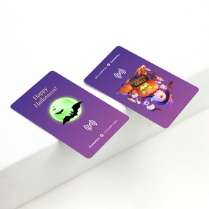 Cartes NFC LED programmables avec impression personnalisée en usine, 13,56 MHz, cartes de visite NFC LED - Product Image 2