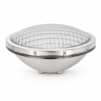 Lumière de piscine PAR56, remplacement de l'ampoule de piscine sous-marine, corps en acier inoxydable 316, couvercle en PC, IP68, RGB, 8W, 12W, 18W, 24W, 35W, AC/DC12/24V