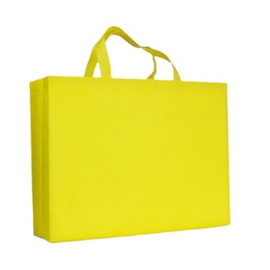 Sac à provisions plat non tissé d'épicerie recyclable imprimé de logo personnalisé d'usine fourre-tout en tissu non tissé recouvert de film pour supermarché - Product Image 6
