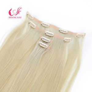 Vente en gros d'extensions de cheveux invisibles de cheveux humains Remy nouvelle méthode clips invisibles sans couture clips dans les extensions de cheveux - Product Image 3