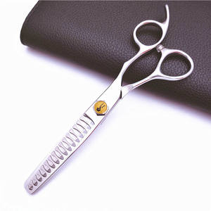 Ciseaux à cheveux personnalisés en forme d'arête de poisson, 6 pouces, ciseaux à effiler en acier inoxydable, pour droitiers, usage professionnel - Product Image 5