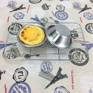 Moule à pudding cylindrique en acier inoxydable 304, lot de 5 moules de cuisson pour tarte aux œufs et petits gâteaux, gadget de cuisine - Product Image 2