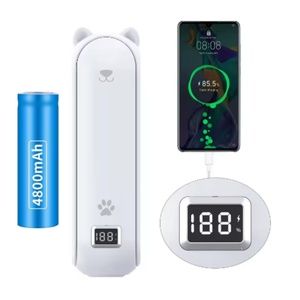 Ventilateur portable 3-en-1 rechargeable par USB 4800 mAh avec support et lampe torche, idéal pour la voiture et l'extérieur - Product Image 3