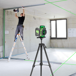 HGLINE 4D 16 קווים לייזר פלס לייזר אוטומטי 360 °   שלט רחוק לאפליקציית לייזר פלס ירוק אופקי ואנכי בעל קרן סופר חזקה - Product Image 5