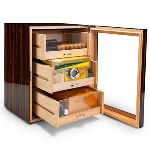 सिगोलोंग तीन परत वाले बड़े क्षमता पारदर्शी दरवाजा पियानो लैकनर सिडर लकड़ी सिगार हुमदार - Product Image 1