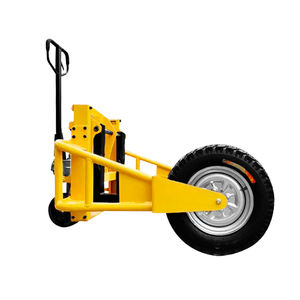 2025 nouveau camion hydraulique manuel tout-terrain avec roues gonflables <span class=keywords><strong>transpalette</strong></span> à jambes larges pour chantiers de construction et utilisation en extérieur - Product Image 2