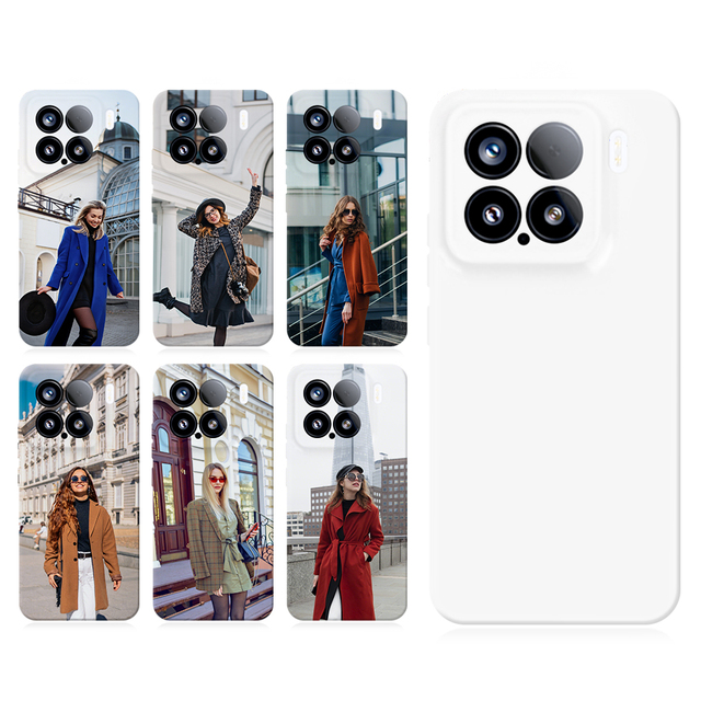 3D Sublimation Blank Phone Cases Soft TPU Film Coated Phone Covers Full Wrapped Style for 3D Film Printing for Xiaomi 15 Series