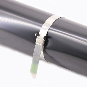 12mm * 600mm 304 bridas de acero inoxidable tipo L Bloqueo de ala sin recubrimiento Cable Zip Tie GATI - Product Image 4