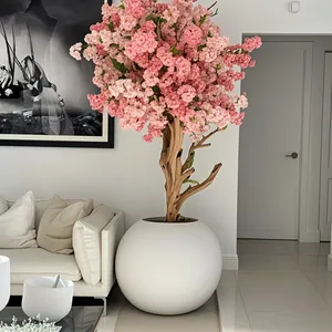 Vente flash : <span class=keywords><strong>Arbre</strong></span> artificiel <span class=keywords><strong>rose</strong></span> et blanc sur mesure pour l'intérieur, <span class=keywords><strong>arbre</strong></span> à fleurs de cerisier blanc pour la décoration intérieure - Product Image 1
