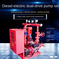 Ensemble de pompe à incendie diesel d'urgence à démarrage automatique avec panneau de commande