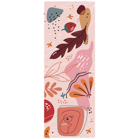 Tapis de yoga pliable en caoutchouc naturel antidérapant en suède pour le yoga chaud et les exercices