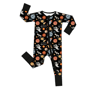 宇宙飛行士竹ジャンプスーツ長袖通気性ロンパースベビーボーイズ用パジャマ - Product Image 1