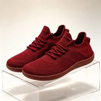 Chaussures de sport légères unisexes en tricot respirant avec semelle plate en caoutchouc pour la salle de sport quotidienne, la pratique du fitness, les activités de plein air et les tenues décontractées