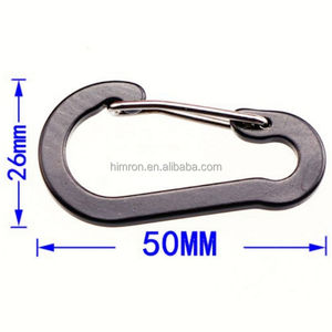 Mosquetón de puerta de alambre 5 # colorido para mosquetón de bloqueo de hamaca Clips mosquetón de aluminio de puerta de alambre de 50mm - Product Image 2