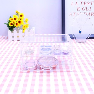 Acryl Transparent <span class=keywords><strong>2</strong></span> Schubladen Make-Up Organizer Lippenstift Halter Kosmetische Lagerung <span class=keywords><strong>Box</strong></span> - Product Image 3