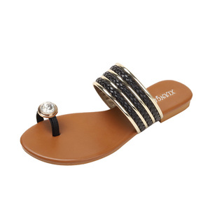 Sandales plates décontractées <span class=keywords><strong>pour</strong></span> femmes, respirantes, antidérapantes, à bout ouvert, <span class=keywords><strong>pour</strong></span> l'été et le printemps, chaussures de plage d'extérieur - Product Image 3