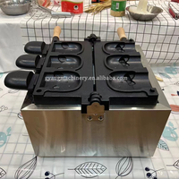 Machine à crêpes de gâteau de forme animale de petite entreprise pour la machine automatique de gaufrier de Taiyaki pour le gaufrier d'ours d'utilisation commerciale