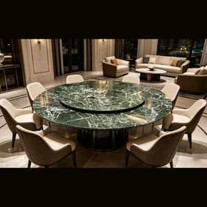 Dalle de marbre poli de luxe à veines complexes, finition haute brillance, carrelage en pierre naturelle moderne pour plateau de table à manger, mur intérieur/sol - Product Image 4