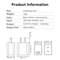Obtuvo la certificación de marca S C-tick de. Enchufe argentino FUENTE DE 5V 3a. Micro cargador USB para mini pc pad teléfonos móviles