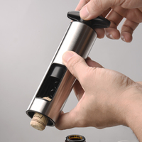 Ensemble de tire-bouchon de serveur en acier inoxydable de qualité supérieure 2025 ouvre-vin manuel auto-tirant avec coupe-feuille pour les mariages et les cadeaux