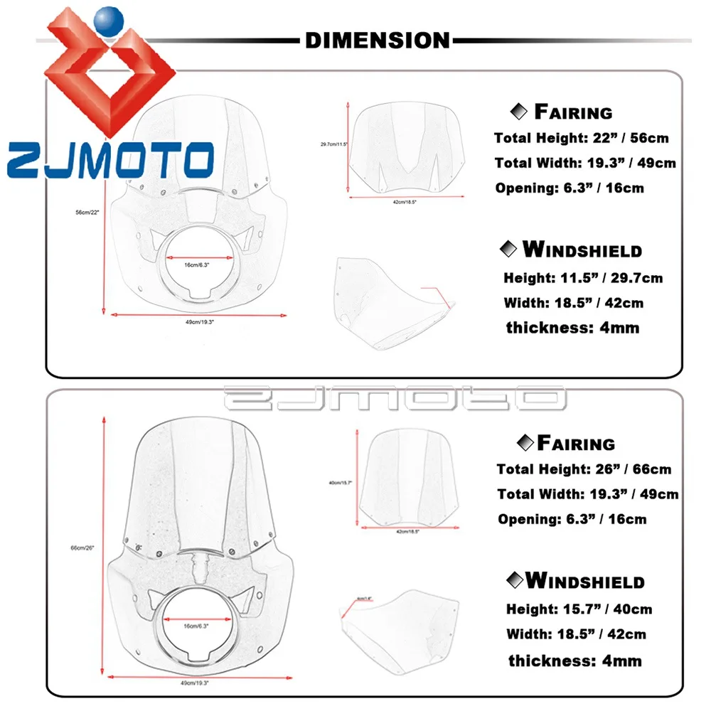 ハーレー・ローライダーS FXLRS (2020-2023) 用フロントフェアリングキット