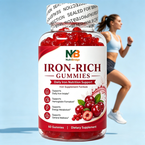Gomitas Ricas en Hierro <span class=keywords><strong>de</strong></span> Fórmula Personalizada Directa <span class=keywords><strong>de</strong></span> Fábrica China <span class=keywords><strong>para</strong></span> la Prevención <span class=keywords><strong>de</strong></span> la Caída del Cabello - Product Image 1