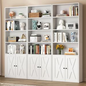 Librería grande de madera negra de 1,8 <span class=keywords><strong>metros</strong></span> con estante de exhibición de 4 capas y <span class=keywords><strong>2</strong></span> puertas para edificio de oficinas - Product Image 3