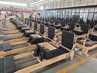 Precio de Fábrica Clásico Reformer de Pilates con Estructura de Madera de Roble para Entrenamiento de Fuerza Central y Ejercicio de Pilates