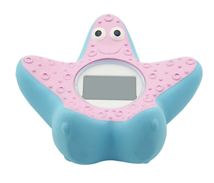 Brinquedo de Banho em Forma de Estrela do Mar para Bebês com Timer Inteligente, Alarme, Termômetro Digital à Prova d'Água, Tela LCD, Classificação IP68, Certificado CE, OEM - Product Image 1