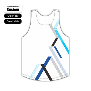 New Design Custom Embroidered Logo Men Cotton Gym Fitness Tank Tops Male Athletic Sportswear Sleeveless T-shirts Tee