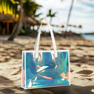 ถุงผ้าพีวีซีสีรุ้งแบบใส - Product Image 4