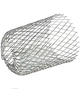 box steel mesh cover Suppliers-Paket Kotak Logam Gutter Penjaga 3 Inch Downspouts Filter Daun Gutter Penjaga Saringan