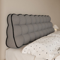 New Cream Style dreieckige Schneeball Kopfteil Kissen Bettruhe Kissen Großzügiges Schlafzimmer No-Wash Soft Reading Bettwäsche-Set